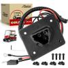 Roykaw Golf Cart 48 Volts Charger Receptacle Delta-Q Charger Socket with Wires for EZGO RXV TXT 2008-Up and 2Five 2010-Up Electric Golf Cart, 3-Prong Charging Port, OEM# 602529,613304 view 1