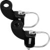 Boao 2 Sets Burley Bike Hitch Bicycle Trailer Hitch Coupler Bike Coupler Attachment Adapter Angled Replacement Connector 12.2mm Compatible with Burley Trailers view 1