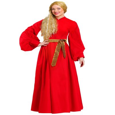 Fun Costumes Women's Princess Bride Plus Size Buttercup Dress - Iconic Movie Costume for Cosplay, Halloween, or Themed Parties - 4X - Red