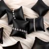 AUEAR, 10 Pack Black PU Leather Watch Pillows Jewelry Display Pillow Bracelet Bangle Cushion Organizer for Gift Box view 4
