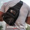 WOLF TACTICAL Compact EDC Sling Bag - Concealed Carry Shoulder Bag for Range, Travel, Hiking, Outdoor Sports view 3
