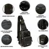 WOLF TACTICAL Compact EDC Sling Bag - Concealed Carry Shoulder Bag for Range, Travel, Hiking, Outdoor Sports view 4