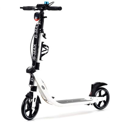 WRRAC-Trampolines Teens Adult Kick Scooter Foldable Adjustable Aluminum Ride on for 14+ W/Rear Wheel&Hand Brake, Shock Mitigation System City Brush Street Scooter Max Load 100kg