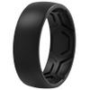 ThunderFit Men's Patterned Silicone Rings, 8mm Wide 2.2mm Thick Rubber Bands,Variety Multipack 1,4,7 view 1