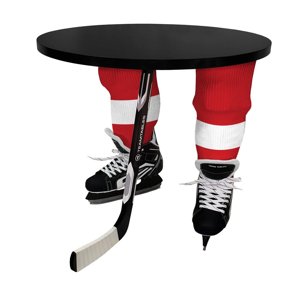 Team Tables Detroit Hockey Table (Black Table Top)