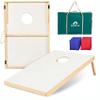 ApudArmis 3x2Ft Wooden Cornhole Boards Set, Classic Cornhole Outdoor Games Set with 8 Cornhole Bean Bags and Carrying Case - Tailgating BBQs Camp Lawn Yard Beach Game for Teens Adults Family view 1