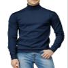 H2H Mens Casual Slim Fit Pullover Sweaters Knitted Turtleneck Cable Patterned Thermal Navy US S/M (CMOSWL068) view 2