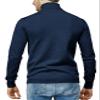 H2H Mens Casual Slim Fit Pullover Sweaters Knitted Turtleneck Cable Patterned Thermal Navy US S/M (CMOSWL068) view 3