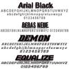 USDOT, MC & CA (CHP) Number Decal Sticker Lettering (Set of 2) view 4