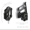 Venzo Fitness Exercise Indoor Bike Compatible with Shimano SPD Pedals with Adjustable Toe Clips & Cleats No Noise - New Model with Stronger Axle view 3