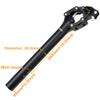 DNM Suspension Mountain MTB Road Bike Bicycle Seatpost Seat Shock Absorber Post - Travel 20mm Vertical & 15mm Horizontal - Length 350mm - Recommended Load Weight 176-220 lbs - Clamp 30.9mm view 2