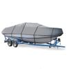 SBU Grey Boat Cover Compatible for ALUMAWELD Guide SLED 18 1992, Trailering Storage Mooring view 1