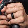 ThunderFit Men's Patterned Silicone Rings, 8mm Wide 2.2mm Thick Rubber Bands,Variety Multipack 1,4,7 view 3
