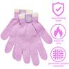 Disney Little Girls Frozen Elsa and Anna Beanie Hat and Gloves Cold Weather Set (Age 2-7), Size Age 4-7, Frozen Pink Gloves view 3
