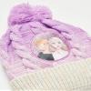 Disney Little Girls Frozen Elsa and Anna Beanie Hat and Gloves Cold Weather Set (Age 2-7), Size Age 4-7, Frozen Pink Gloves view 4