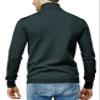 H2H Mens Casual Slim Fit Pullover Sweaters Knitted Turtleneck Cable Patterned Thermal Charcoal US L/XL (CMOSWL068) view 3