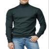 H2H Mens Casual Slim Fit Pullover Sweaters Knitted Turtleneck Cable Patterned Thermal Charcoal US M/L (CMOSWL068) view 2
