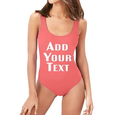 TEEAMORE Personalized Bathing Suit Bachelorette One-Piece Swimsuit Bridesmaid Monokinis Rose