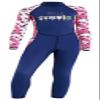 DIVE & SAIL Girls Sunsuit One Piece Full Suit Swimsuit Rash Guard UV Protective Long Sleeve Swimwear Navy M view 1