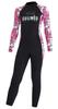 Girls Sunsuit One Piece Full Suit Swimsuit Rash Guard Soft Sun Protective Long Sleeve Bodysuit Swimwear Black S view 1