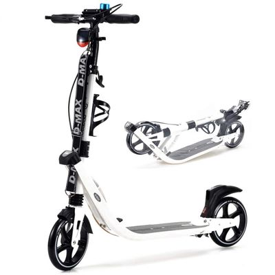 WRRAC-Trampolines Street Scooter Commuter Complete Trick Scooters 1 Click Rapid Folding Height-Adjustable Shock Mitigation System Hand Brake for Beginner Teen Adult Max Load 100kg