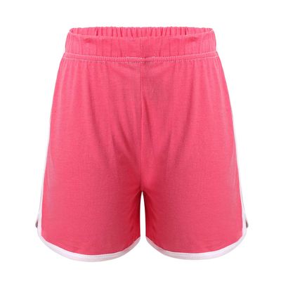 YOOJIA Kids Girls Breathable Cotton Athletic Active Shorts Jogger Running Shorts Stretchy Gym Workout Watermelon Red 2-3