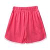 YOOJIA Kids Girls Breathable Cotton Athletic Active Shorts Jogger Running Shorts Stretchy Gym Workout Watermelon Red 2-3 view 3