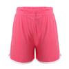 YOOJIA Kids Girls Breathable Cotton Athletic Active Shorts Jogger Running Shorts Stretchy Gym Workout Watermelon Red 3-4 view 1