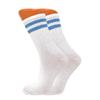 AWS/American Made Tennis Crew Socks for Women Extra Thin Cotton Athletic Striped Socks 6 Pairs Shoe Size 5-10 (Style 1) view 3