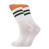 AWS/American Made Tennis Crew Socks for Women Extra Thin Cotton Athletic Striped Socks 6 Pairs Shoe Size 5-10 (Style 1) view 4