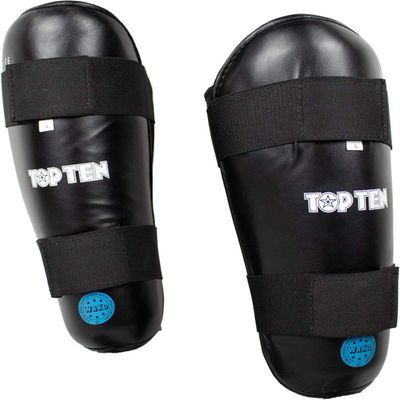 TOP TEN Wako Style Shin Guards Size S Black