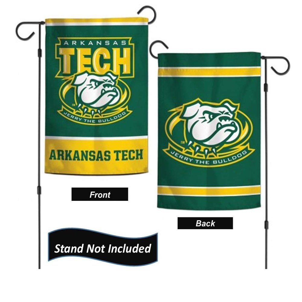 Arkansas Tech University Wonder Boys & Golden Suns Garden Flag 12.5 x 18 Inch Double Sided College Yard Banner Flag Is Printed in the USA and Licensed by Wincraft