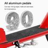 WRRAC-Trampolines Folding Kick Scooter Teens Adult Ride On Large 200mm Wheels Adjustable Height Shock Absorption Mechanism Rear Wheel Brake Bike-Style Grips,90kg Max Load view 4