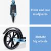 WRRAC-Trampolines Commuter Kick Scooter for Adults, Teens | Foldable, Lightweight | Height-Adjustable Shock Absorption Mechanism Large 200mm Wheels Smooth Ride Foot Scooter view 3
