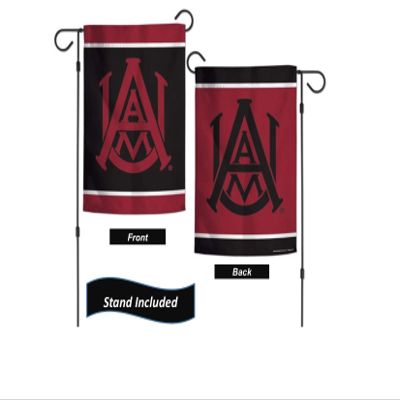 Alabama A&M Bulldogs Garden Flag Set With Stand, 12.5 x 18 inch College Flag with Three Piece Steel Yard Stand, Licensed by Wincraft