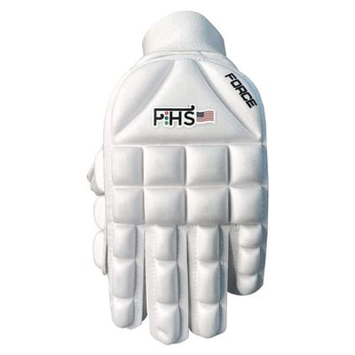 F HS Men's Field Hockey Gloves Force White Full Finger (Medium, Force - Full Finger)