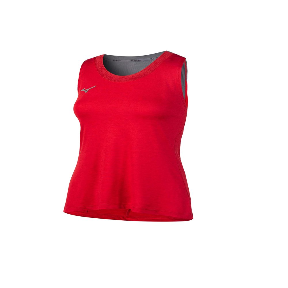 Mizuno Women's Alpha Tank, Red, Small