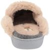 Dearfoams Women's Erin Quilted Microwool Scuff Slipper, Dark Heather Grey, Large view 3