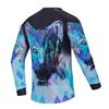 Weimostar Men's Cycling Jersey MTB T Shirt Long Sleeve Mountain Bike Motorcycle Outdoor Bicycle Clothes Blue Size L view 2