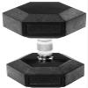 Fitvids Rubber Encased Hex Dumbbell in Pairs or Singles, Black view 1
