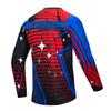 Weimostar Men's Cycling Jersey MTB T Shirt Long Sleeve Mountain Bike Motorcycle Outdoor Bicycle Clothes Blue Red Size M view 3