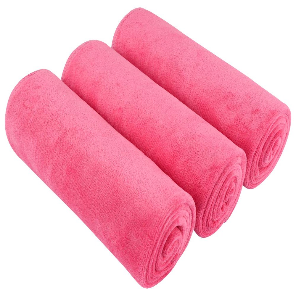 SINLAND Microfiber Gym Towels Super Absorbent Compact Travel Workout Towel Quick Dry Camping Sweat Towel for Sports Beach Swimming Backpacking Hiking and Yoga Men Women 16 Inch X 32 Inch