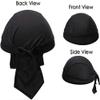 Cycling Skull Cap Sweat Wicking Beanie Cap Doo Dew Rags Anti-UV Bandana Head Wrap Helmet Liner White view 3