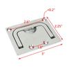 ApplianPar Boat Marine Locker Hatch Latch Cabinet Flush Mount Lifting Ring Stainless Steel Hidden Recessed Furniture Square Flush Pull Ring Handles Pack of 2 with Mount Screws view 2