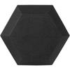 Fitvids Sporzon! Rubber Encased Hex Dumbbell, Single, Black view 4