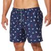 Speedo Mens Volley Party Print Above Knee Swim Trunks Navy S view 1