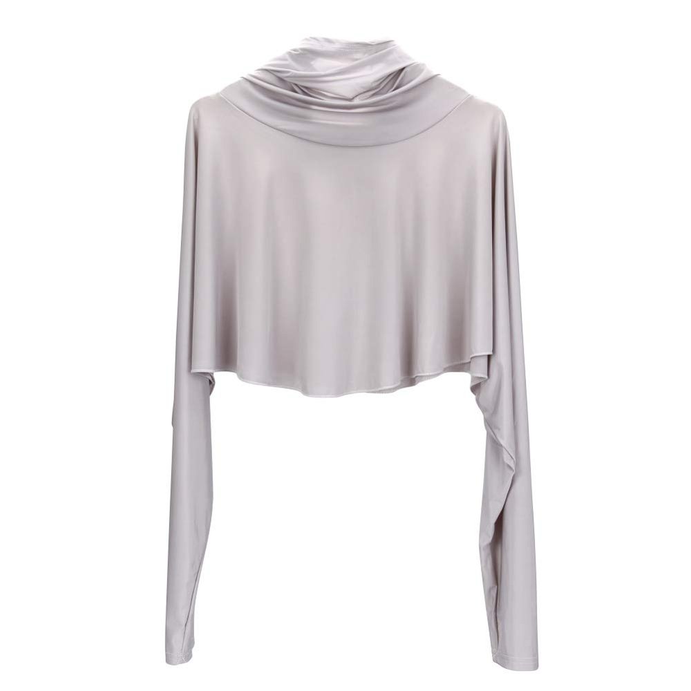 Sun Protective Shawl Outdoor Sun Wrap UV Shawl Shrug for Driving Beach Hiking Grey