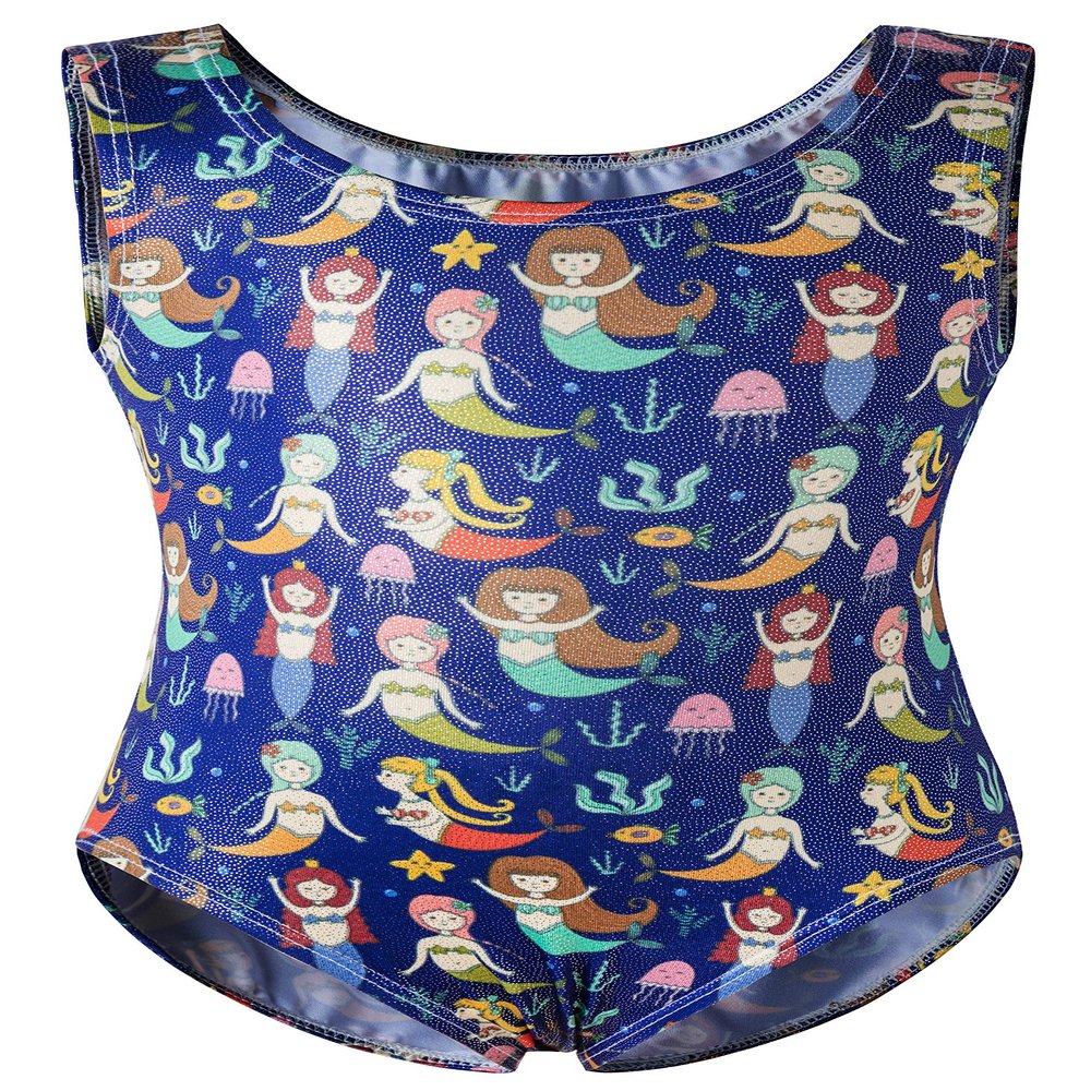DANSHOW Leotards for Girls Gymnastics Dance Ballet Tank Sparkly One Piece(40808-S)