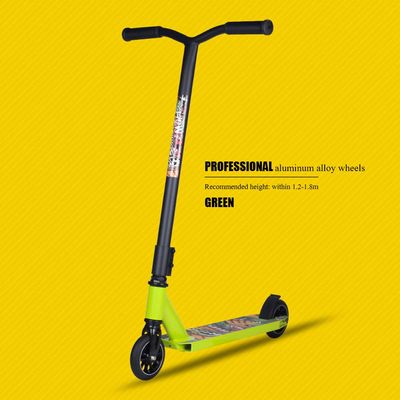 WRRAC-Trampolines Rides Kick Scooter Commuter Stunt Scooters for Adults, Teens Lightweight PU Solid Wheel Freestyle Riders High End Scooter 300kg Max Load