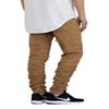 AIRNINE Men's Premium Twill Drop Crotch Jogger Pants S-5XL (Shirring_Wheat, XXX-Large) view 2